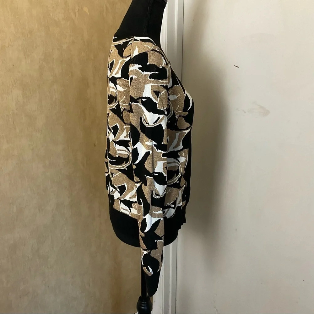 Ann Taylor Women's Sweater - Black, Brown, White size small true to size - Picture 7 of 14